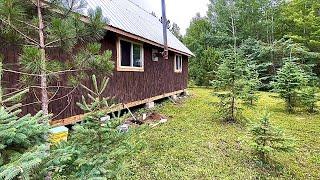 Strapping Down Underpinning My Self Built Off Grid Cabin In The Woods