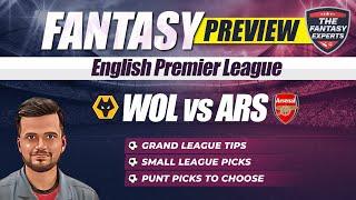 WOL vs ARS Dream11 Team  Wolverhampton Wanderers vs Arsenal Dream11 Team  Fantasy Tips and Preview