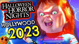 Halloween Horror Nights Hollywood 2023 INSIDE ALL HAUNTED HOUSES & Scare Zones  Universal Studios