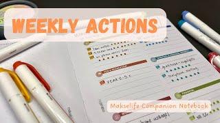 Weekly Actions  Makselife Goal Planning  March 4th - 10th