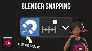 Align and Overlap in Blender 4.2 with Snapping