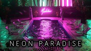 Chill Synth  Synthwave  Chillwave Mix - Neon Paradise  Royalty Free  Copyright Safe Music