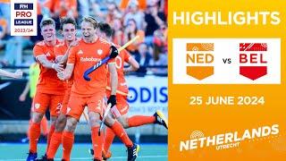 FIH Hockey Pro League 202324 Highlights - Netherlands vs Belgium M  Match 1