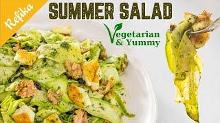 Refika’s Best Summer Salad Recipe  Healthy Delicious and Vegetarian with Zucchini