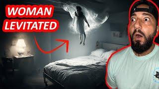 WOMAN LEVITATED IN HER OWN HOUSE BY DEMON POSSESSION  PARANORMAL CAUGHT ON CAMERA 