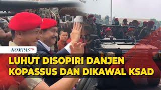 Momen Luhut Disopiri Danjen Kopassus dan Dikawal KSAD Maruli di HUT ke-72 Kopassus