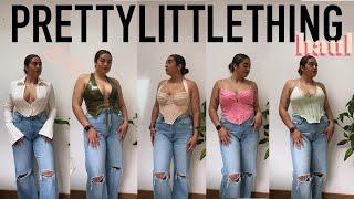 PRETTY LITTLE THING CORSETS HAUL  Size 1012 Try On