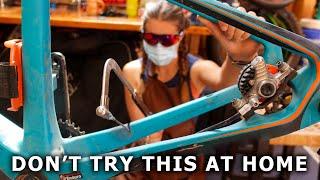 We hacksawed a carbon frame so that we could try to fix it  Syd Fixes Bikes