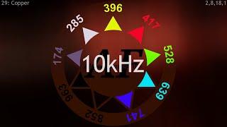 11 em 1 Cura Tudo 10kHz Freq. do Cobre & Os 9 Tons de Solfeggio  Canal Altas Frequências