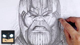 How To Draw Thanos  Sketch Saturday