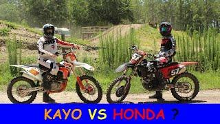 2021KAYO K6-R  vs 2021 HONDA CRF250R?  Can I Pull A Start ?