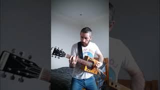 Burnout 2 main theme on a cigar box guitar #shorts #guitar #burnout