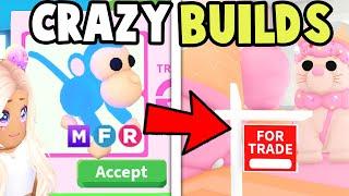 Trading for CRAZIEST Adopt Me House Builds