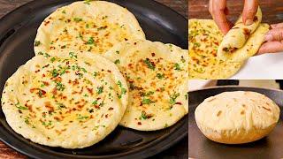 Turkish Bread Recipe  ब्रेड जैसी सॉफ्ट तरकिश रोटी तवे पर  Bazlama  Turkish Flat Bread  Kabita