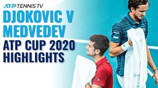 Novak Djokovic vs Daniil Medvedev  ATP Cup 2020 Extended Highlights