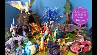 Safari Ltd. & Schleich Dragon Collection Dragon Toob & Diorama