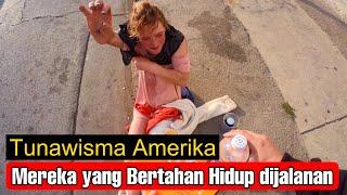 Ribuan TunaWisma di Amerika  mereka Bertahan Hidup .