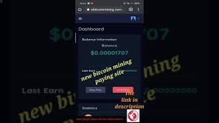 NEW FREE CLOUD MINING SITE PAYING  EARN MONEY EVEN OFFLINE TRADE BITCOIN CORRENCY