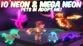 MAKING 10 PETS NEON AND MEGA NEON in Adopt Me ⭐️️