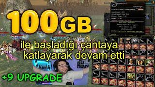 MiracMandirali  ZEROda 100 GB değerinde çanta ile +9 UPGRADE yapıyor  KNİGHT ONLİNE