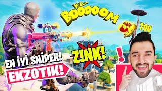 En İyi *EKZOTİK* Eşsiz Sniper 10.000 Altın Topladım Fortnite Türkçe