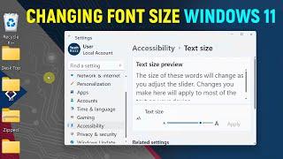 How to Change Icons Font Size in Windows 11 PCLaptop
