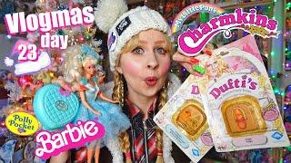 Vlogmas day 23 - Charmkins Barbie My Little Pony and Polly Pocket - 80s 90s girl toys extravaganza