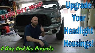 Dodge Ram 1500 Headlight Replacement make your truck look aggressive