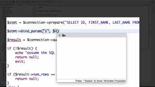 How to write prepared statements for SQL in PHP