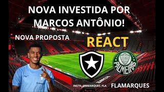 REACT BOTAFOGO X PALMEIRAS AO VIVO   FLA ENVIA NOVA PROPOSTA PARA A LÁZIO  