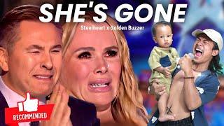 Golden Buzzer Very Extraordinary Voice Strange Baby Singing Song Shes Gone Makes the Judges Cried