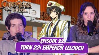 EMPEROR LELOUCH?  Code Geass Newlyweds Reaction  Ep 2x22 “Turn 22 Emperor Lelouch”