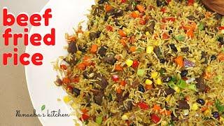 the ultimate party spicy Beef and Vegetables Fried Rice