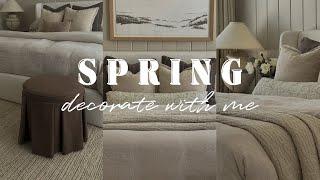 Spring Decorate With Me  Bedroom Spring Decorating Ideas 2024 ft Quince bedding