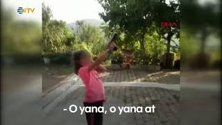 NTV  Küçük kıza zorla ateş ettirdi