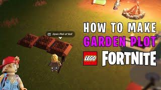 How to get a Garden Plot and grow food in Lego Fortnite
