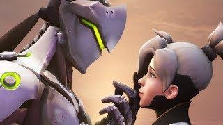 Genji Falls For Mercy  Overwatch Voice Acting