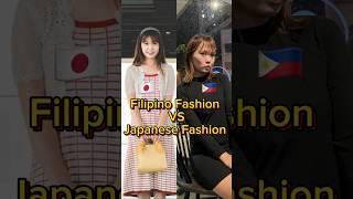 Filipino Fashion VS Japanese clothes  #philippines #japanese