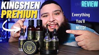 Kingsmen Premium  Beard Products Review   Kingsmen Beard Oil PLUS MORE