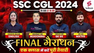 SSC CGL Marathon Class 2024 Revision  SSC CGL Reasoning Maths English GK GS Marathon  Testbook