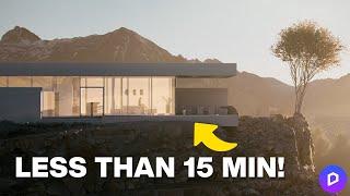 How to Create a REALISTIC Exterior Render in 15 minutes - D5 Render Tutorial