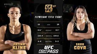 Cage Fury FC 127 Fatima Kline vs Sara Cova  November 3 2023