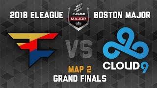 Cloud9 vs FaZe - GRANDFINALS Map 2 de_overpass BO3 - CSGO ELEAGUE Major Boston 2018