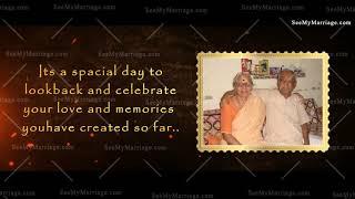 60th Anniversary Invitation Video  Sashtipoorthi  Diamond Jubilee  Wedding Anniversary