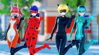 【MMD Miraculous】サツキ - Mesmerizer Ladybug Chat Noir Rena Rouge Viperion