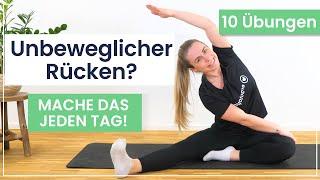 Unbeweglicher Rücken? Mache diese 10 Übungen täglich