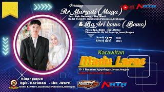 LIVE Tayub Madu Laras   The Wedding Maya & Bowo  Pangestu Audio  NATA Shooting HD