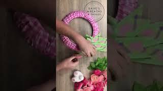 Wreathster Week Episode 3 - Easter Checkered Fabric Wreath - Shorts - Wreath DIY