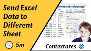 Send Excel Data to Different Sheet No Macros