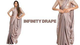 Infinity Drape  Different Styles of Saree Draping  How to Drape a Saree Perfectly  Tia Bhuva